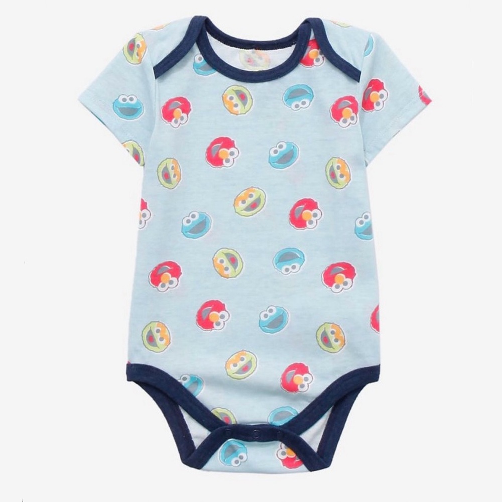 Sesame Street Blue Character Onesie 3M